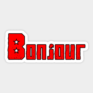 bonjour Sticker